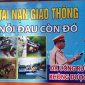 Công an thị trấn Cành Nàng, dán tờ Áp pich tuyên truyền An toàn giao thông