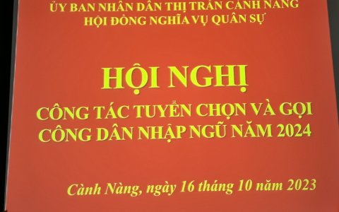 Công tác tuyển chọn và gọi công dân nhập ngũ năm 2024